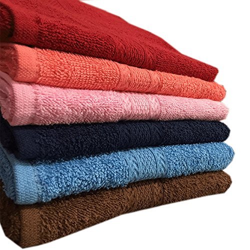 Akin Towel Royal Multicolor Cotton Hand Towel Set | 500 GSM Set of 6 | 100% Cotton Premium Hand Towels | High Absorbent & Luxurious Towels for Hotels & Home | 40 x 60 cm - Multicolor | 2