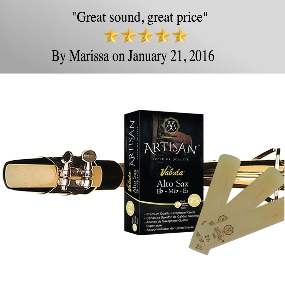 Amazon | Artisan アルトサクソフォンリード。 Eフラット。 Box Of 10