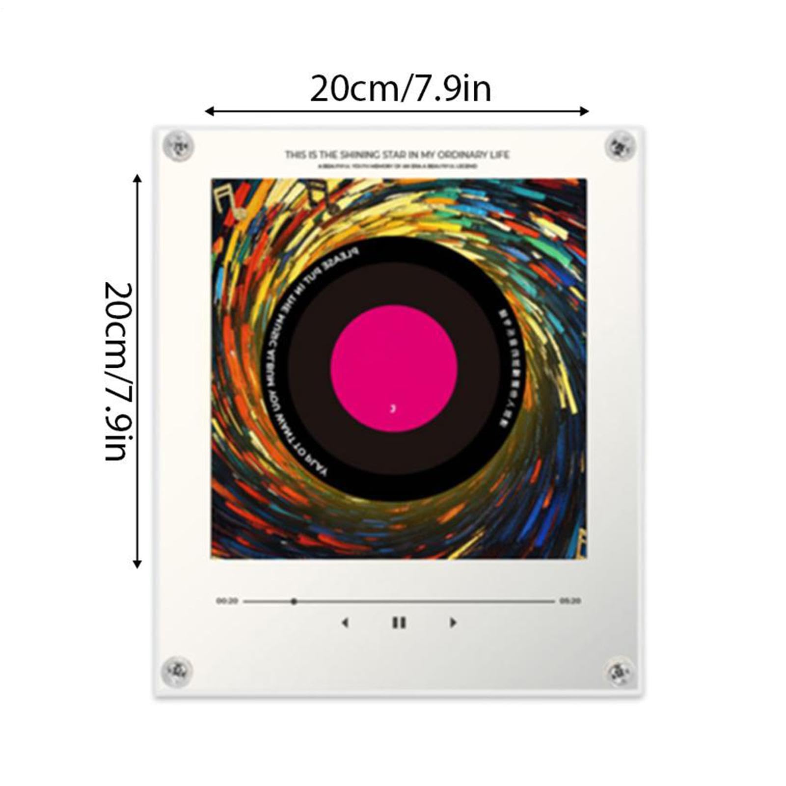 Imán Musical Grabación De Audio Con Reproductor Giratorio | Imanes Musicales Con Luz Hogar Cocina Apartamento Lugar De Trabajo Taquilla