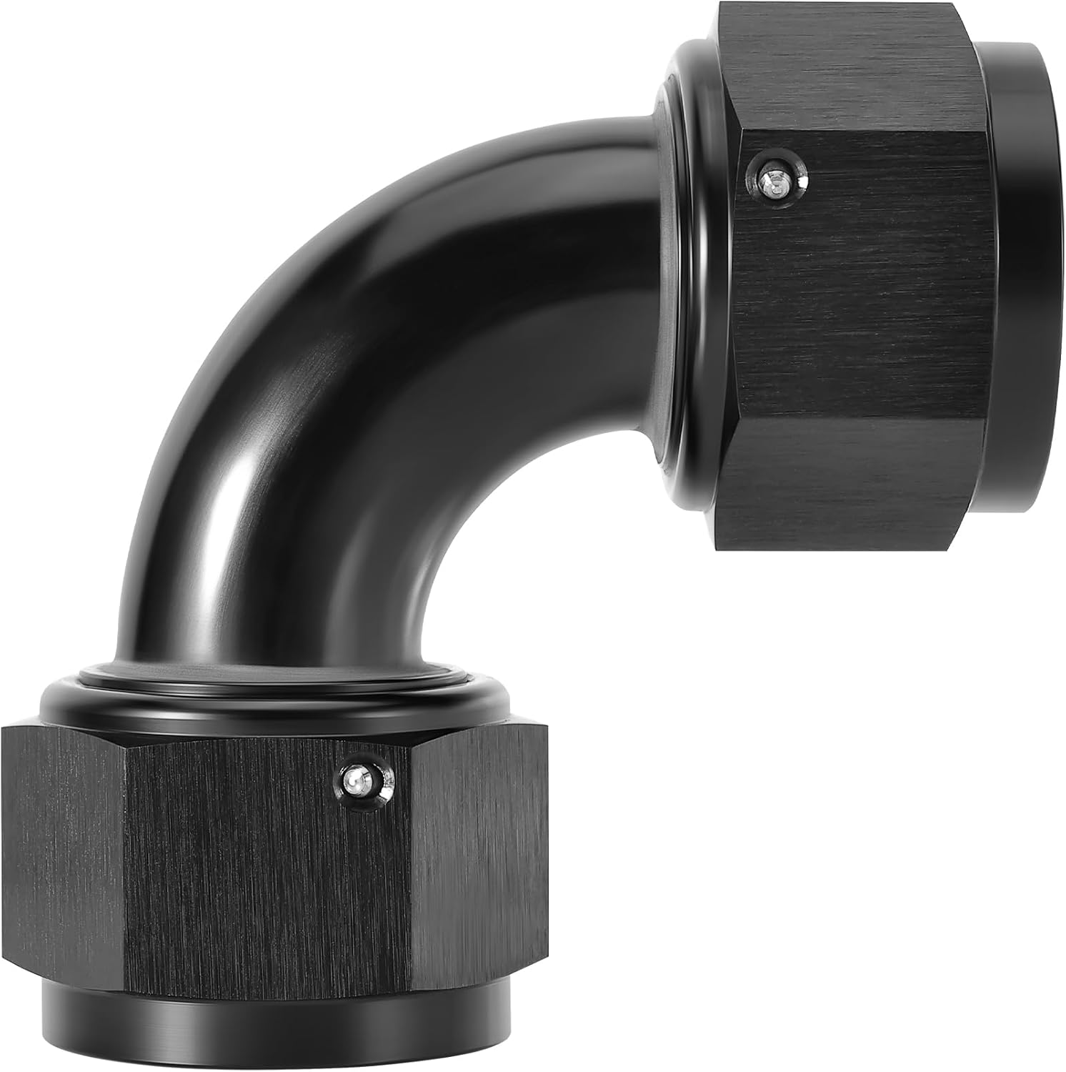 EVIL ENERGY 16AN Female to 16AN Female 90 degree One Piece Full Flow Swivel Coupler Fitting Union Adapter Aluminum