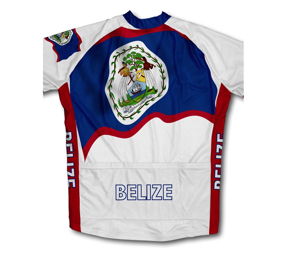 ScudoPro Belize Flag Long Sleeve Cycling Jersey for Women - Size 3XL