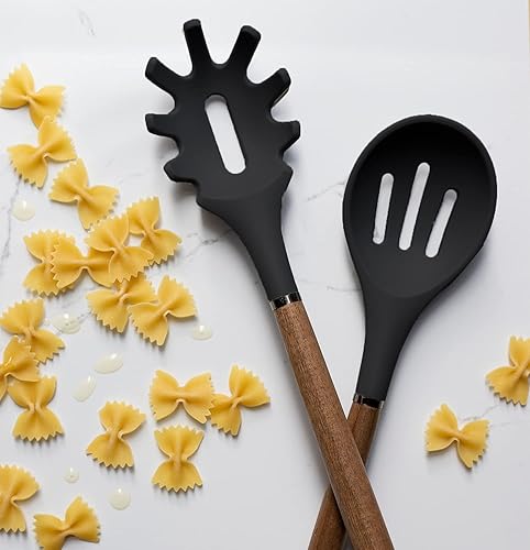 Miniatura 5 de Utoolmart Juego de utensilios de cocina, utensilios de cocina de silicona 9 en 1, utensilios de cocina antiadherentes, accesorios de cocina,