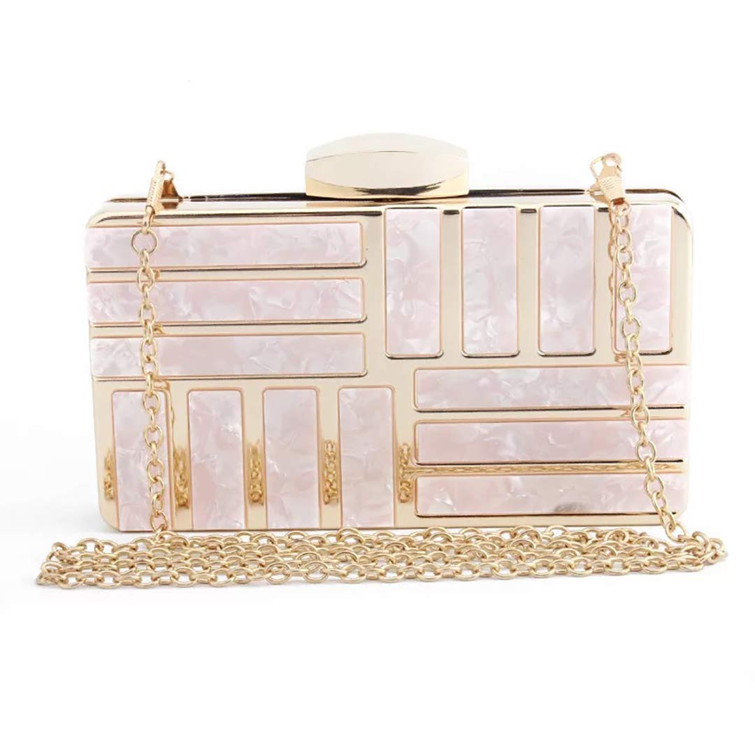 Goldina Pink Evening Wedding Prom Party Purses and Clutches for Women
