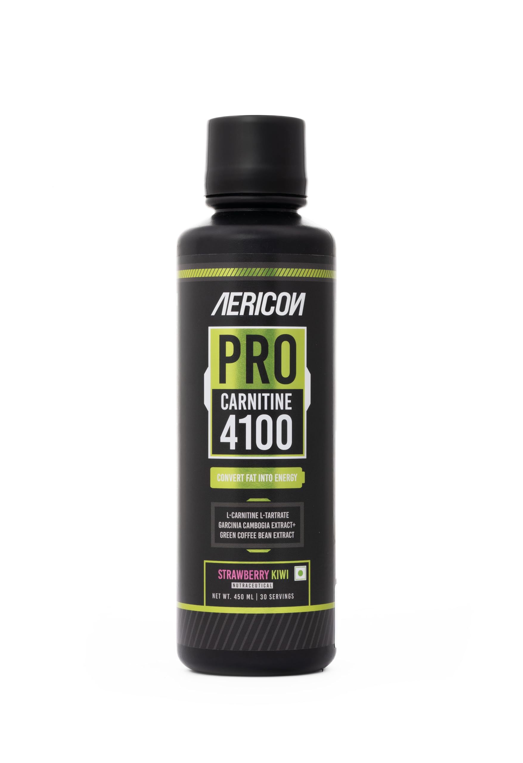 l carnitine black pepper extract Aericon Nutrition L-Carnitine Liquid 4100 mg With Green Coffee Bean,  Garcinia Cambogia & Black Pepper Extract 450 ml