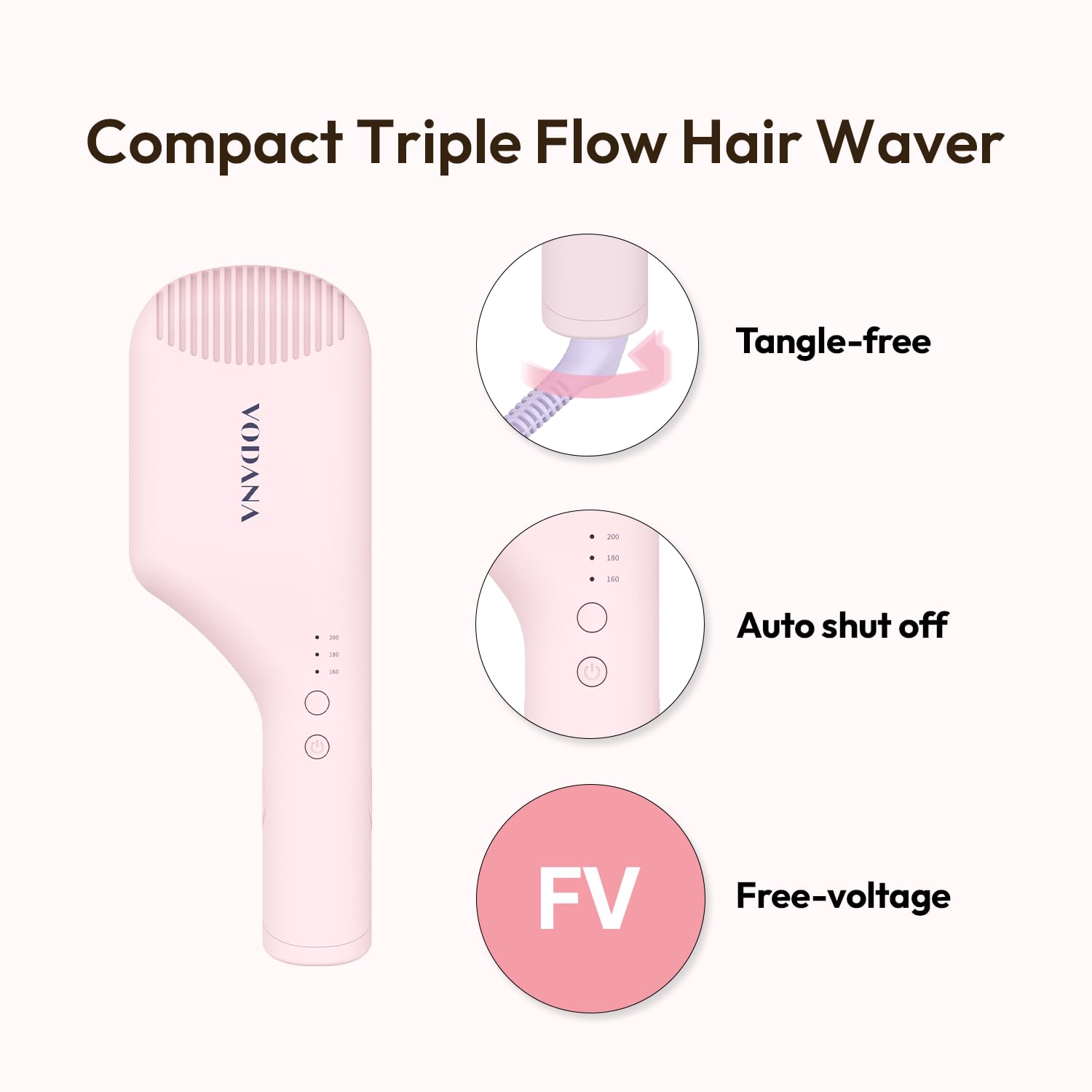 VODANA 32mm a0014 11/4 1回目 s7500 VODANA Compact Wave Iron 32mm