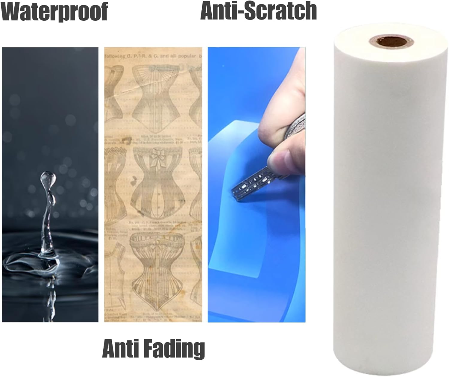 TECHTONGDA Thermal Laminating Film 12.5 Inches x 656 Feet One Roll BOPP Roll Laminating Film for Printed Matter Protection (12.5inches Glossy 026601)