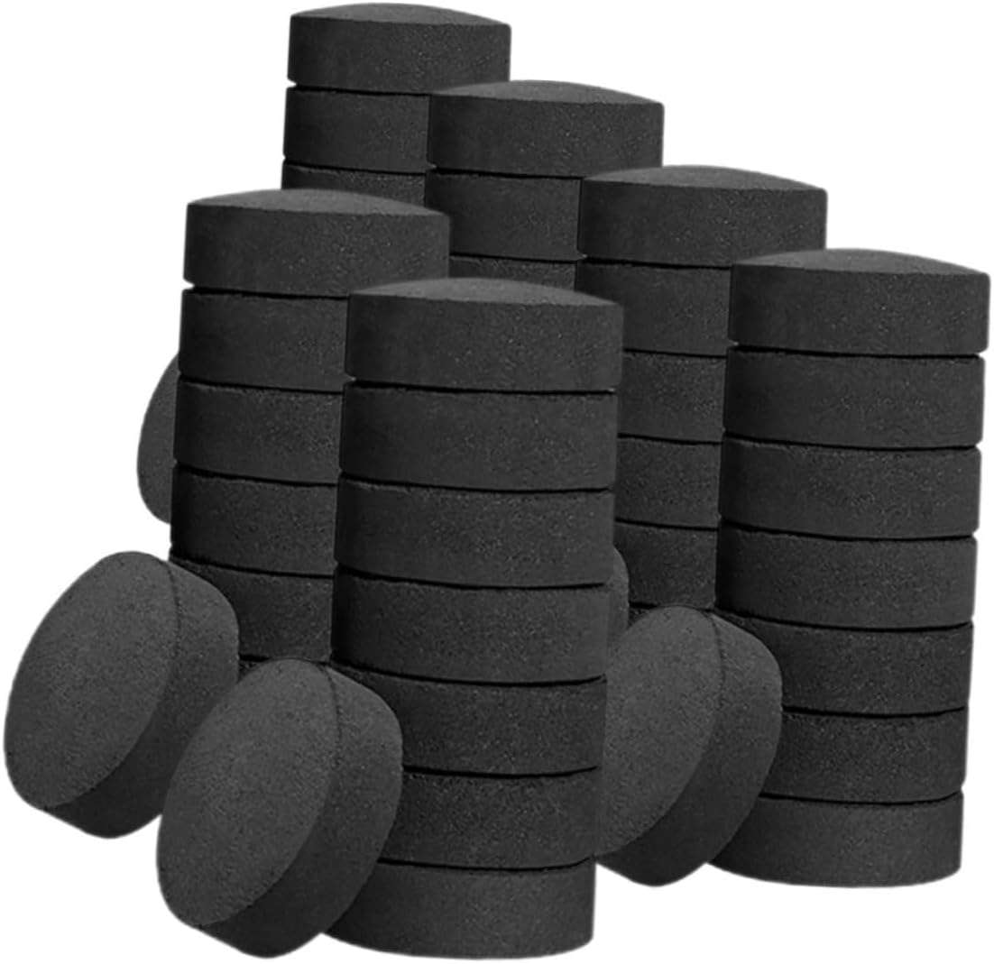 70pcs BBQ Charcoal Briquettes Charcoal Starters for Outdoor Grilling Fire Pit Camping Household Use