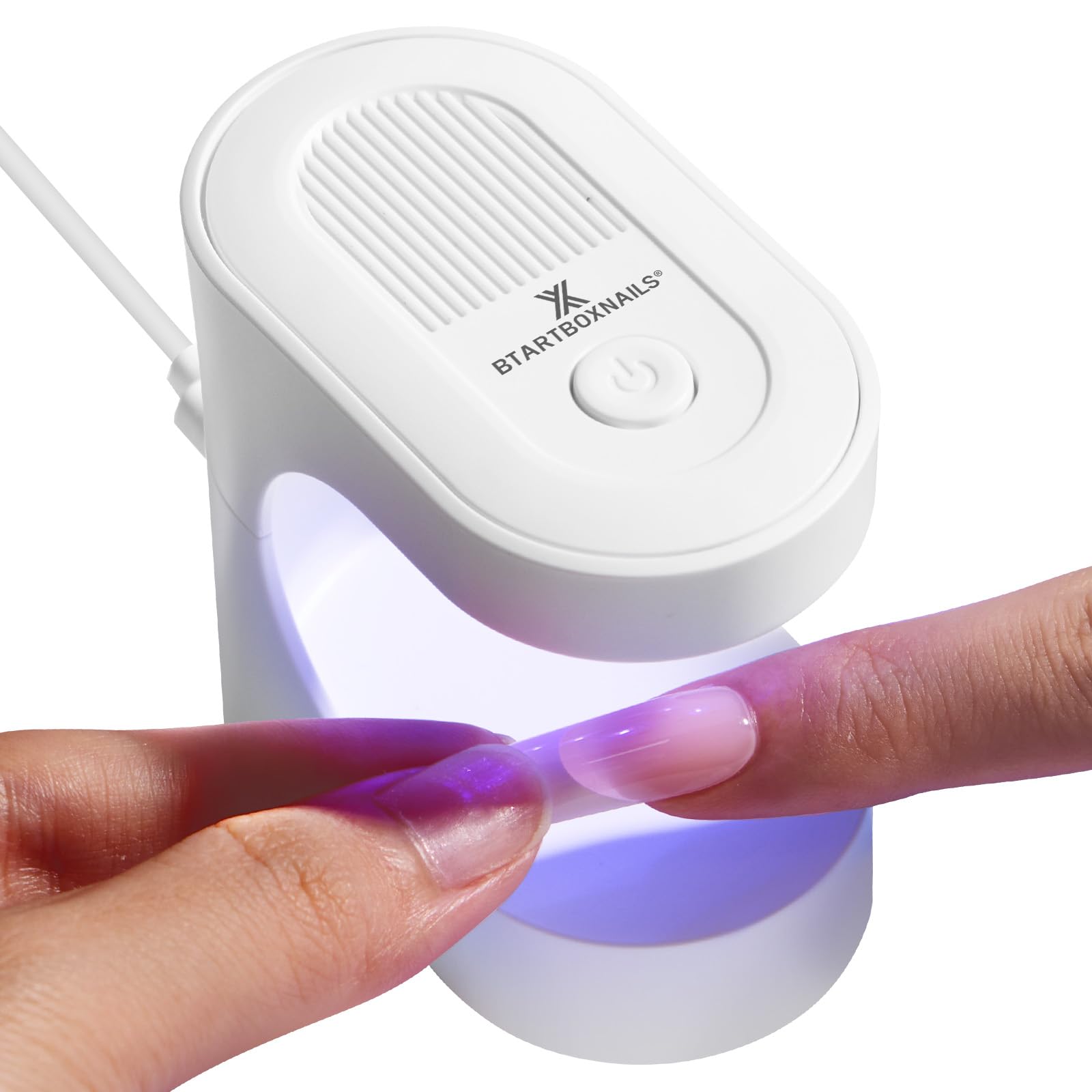 BTArtboxnails Handy Mini Nail Lamp, Mini UV LED Nail Light for Gel Nail