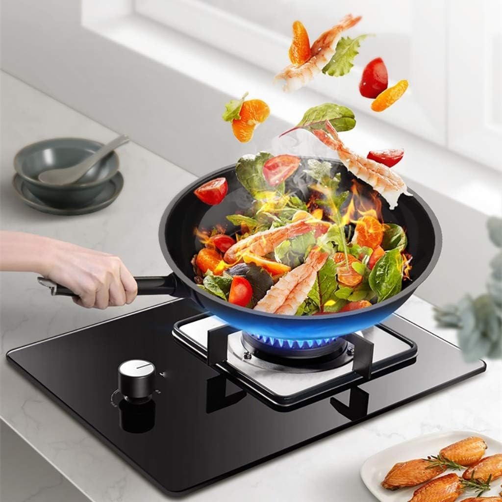 Burner Gas Cooker Cast Iron Three Ring Table Top Cooktop Built In Stove Single(Ng)