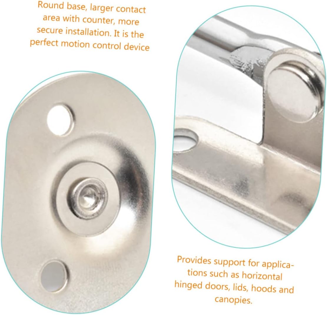 4Pcs Heavy Duty Lid Support Hinge Flap Stay Damper for Kitchen Cabinets Cabinet Door Damper and Drop Leaf Support Hinges for Appliances and Toy Boxes