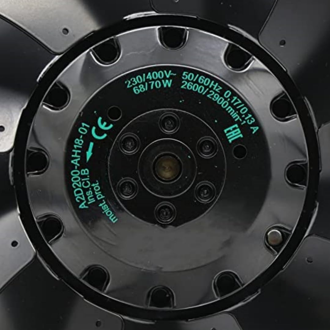 A2D200-AH18-01 230/400V 0.17/0.13A 68/70W 2600/2900RPM Cooling Fan 200mm