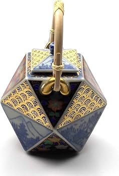 Amazon.co.jp: 林九郎 窯 古伊万里 風 金蘭手山水 半酒器セット