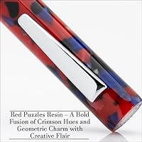 Vista 2 de Monteverde MVP Liquid Rollerball Pen - Rompecabezas rojos - Punto medio - Mini bolígrafo compacto y versátil - Tecnología Liquid Rollerball