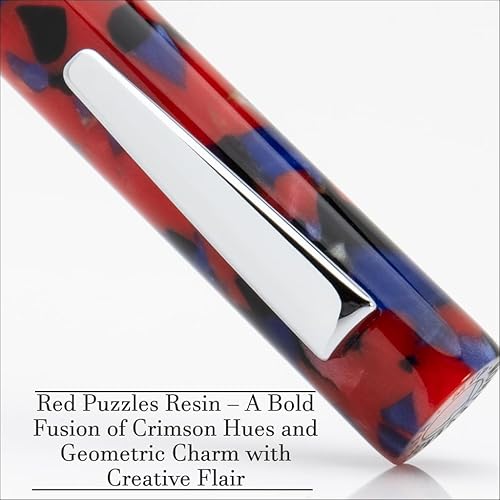 Miniatura 2 de Monteverde MVP Liquid Rollerball Pen - Rompecabezas rojos - Punta fina - Mini bolígrafo compacto y versátil - Tecnología Liquid Rollerball - Relleno