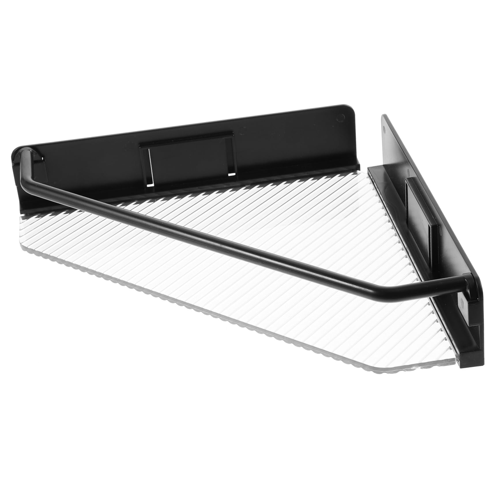 Étagère d'angle en finition épurée pour une décoration murale de douche
