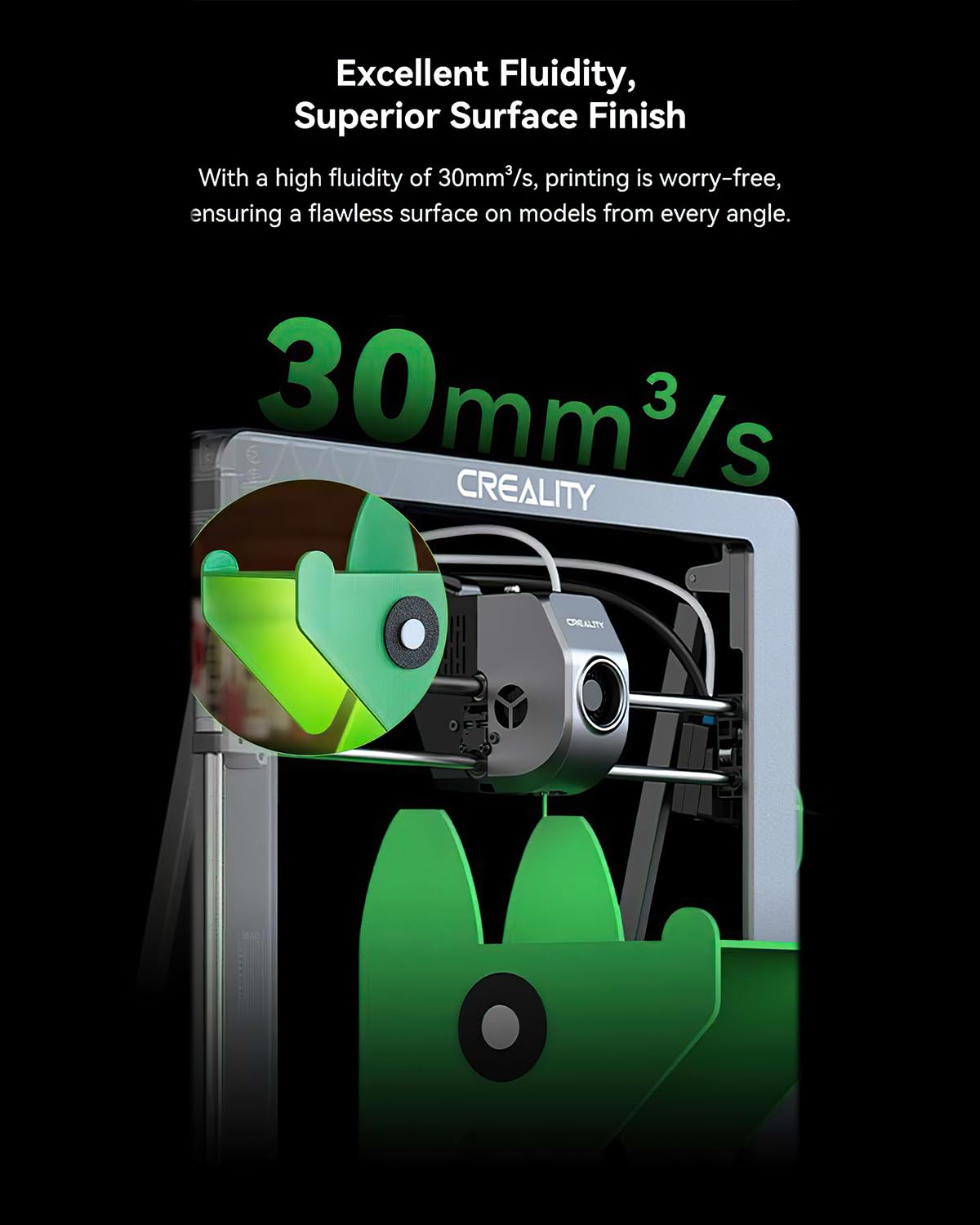 Creality Ender Fast PLA Filamento da 1,75 mm, filamento per stampante 3D ad alta velocità fino a 300 mm/s, bobina di cartone riciclabile, adatta alla maggior parte delle stampanti 3D FDM fino a 1 kg