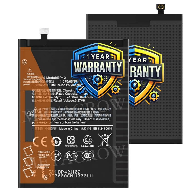 Image of Original BP42 Battery Compatible for Xiaomi Mi 11 Lite | Xiaomi Mi 11 Lite 5G | Xiaomi 11 Lite 5G NE - (4250mAh) - 1 Year Warranty JK1