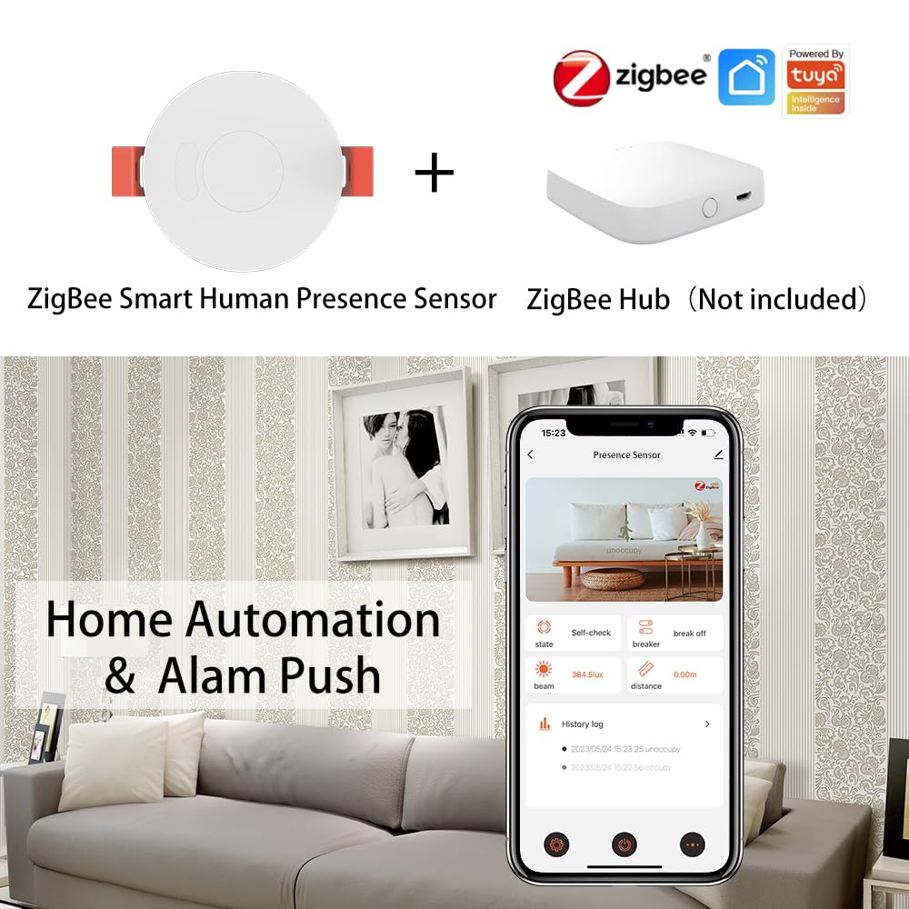 Zigbee Motion Sensor Tuya WiFi Zigbee Smart Human Presence Sensor 5.8G ...