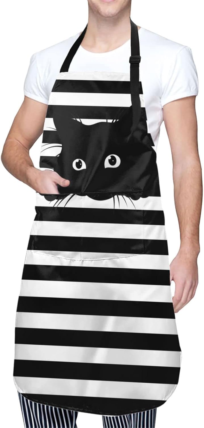 Perinsto Dog Cat Pets Cute Animals Waterproof Apron Bibs for Grooming Kitchen Cooking Baking Painting Gardening - Image 2