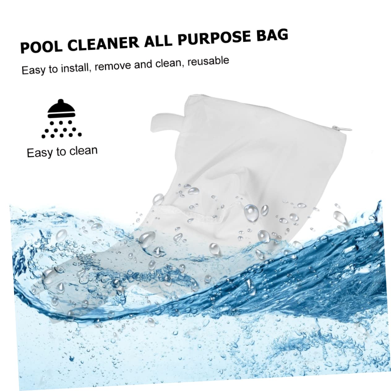 IWOWHERO Replacement Mesh Pool Bag for Polaris 360 380 Zipper Design Durable Material