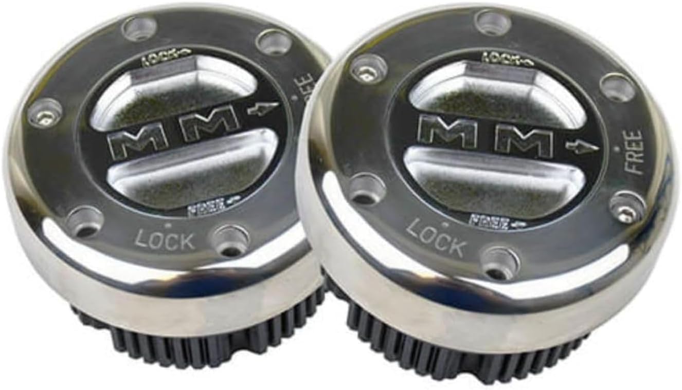 MILE MARKER 449S/S Pair of Premium Locking Hubs fits 1999-2004 F250 F350 F450 F550 | Reliable in Extreme Off Road Conditions | Replaces Original Equipment Manual or Automatic Hubs