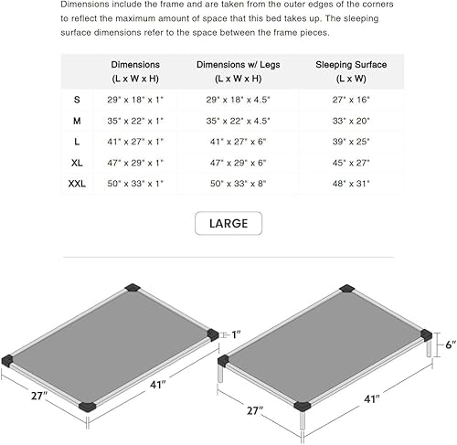 Miniatura 9 de K9 Ballistics Cama acolchada para perros a prueba de mordidas para masticadores ansiososagresivos, prácticamente indestructible, patas incluidas,