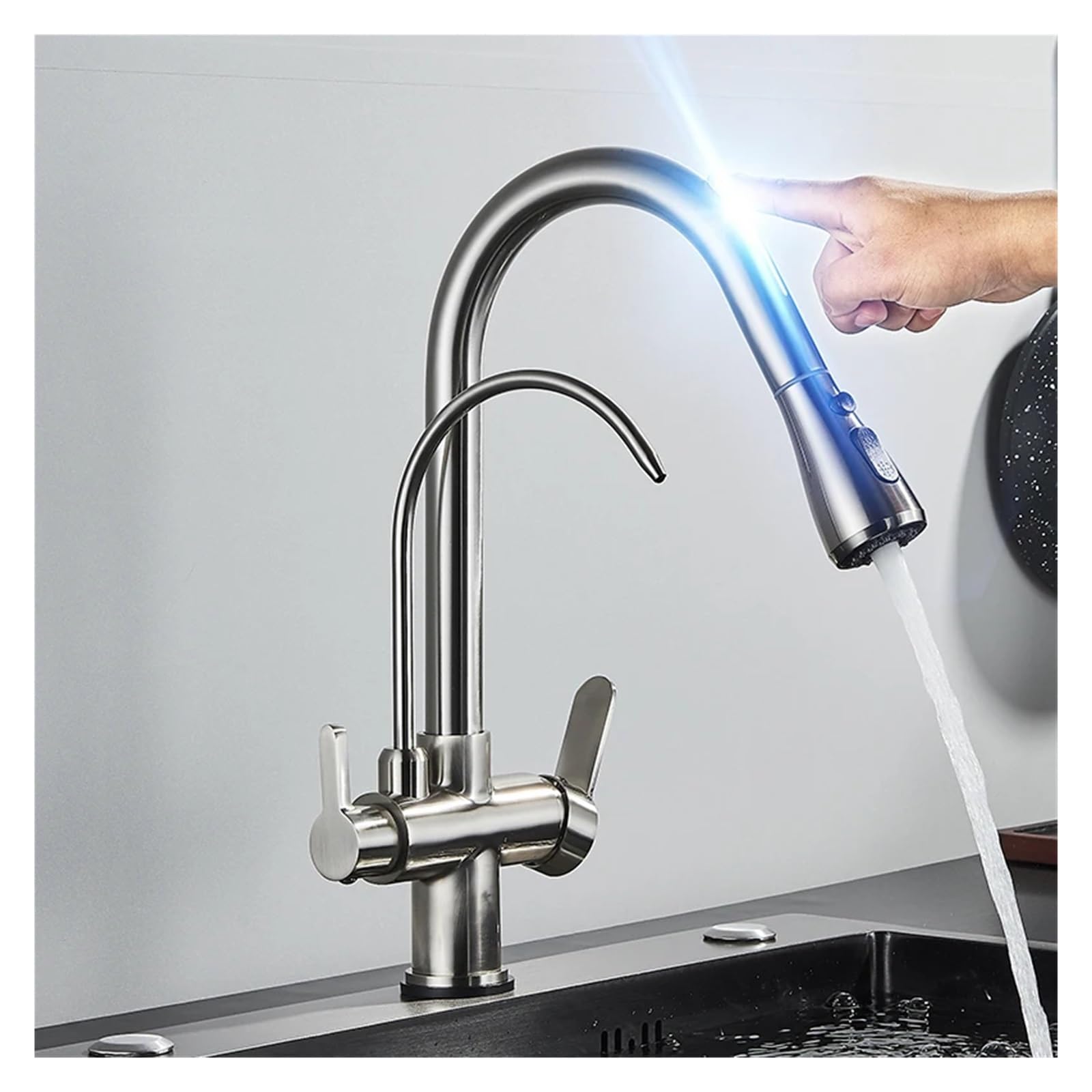 Robinet de cuisine eau filtrée pour simplifier la préparation des repas