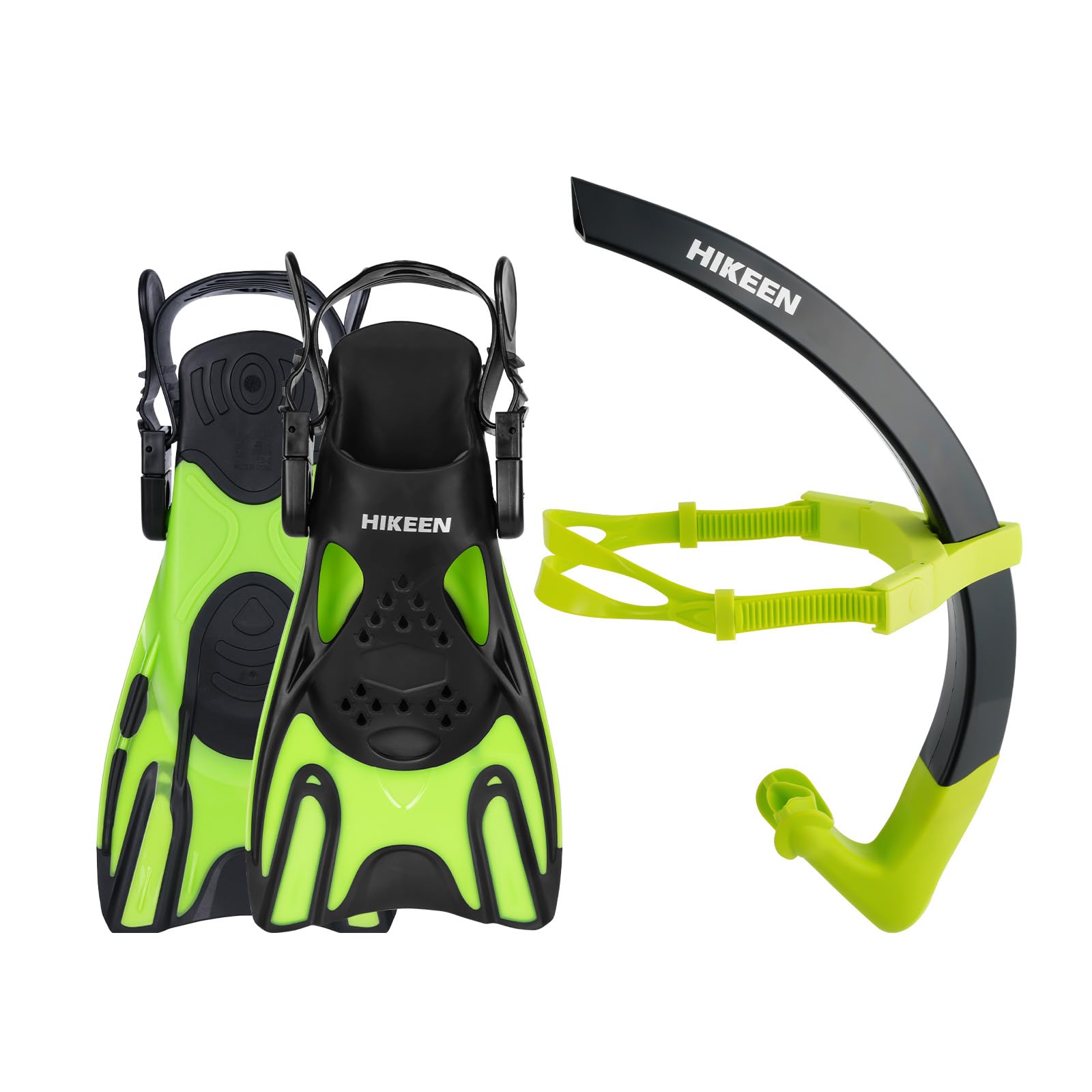 BOOSTEADY Tubo Natacion Frontal de Gran Diámetro: Accesorios Piscina Snorkel Adulto con Sangle Ajustable Hombre/Mujer, Natacion Accesorios Tubo Snorkel con Boquilla de Silicona y Válvula Drenaje