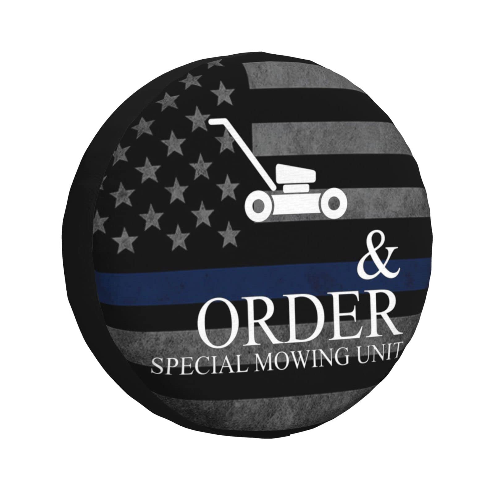 Funny Lawn Mowing Push Mower Tire Cover Waterproof Wheel Cover for SUV Truck Trailer Camper Rv 16 in