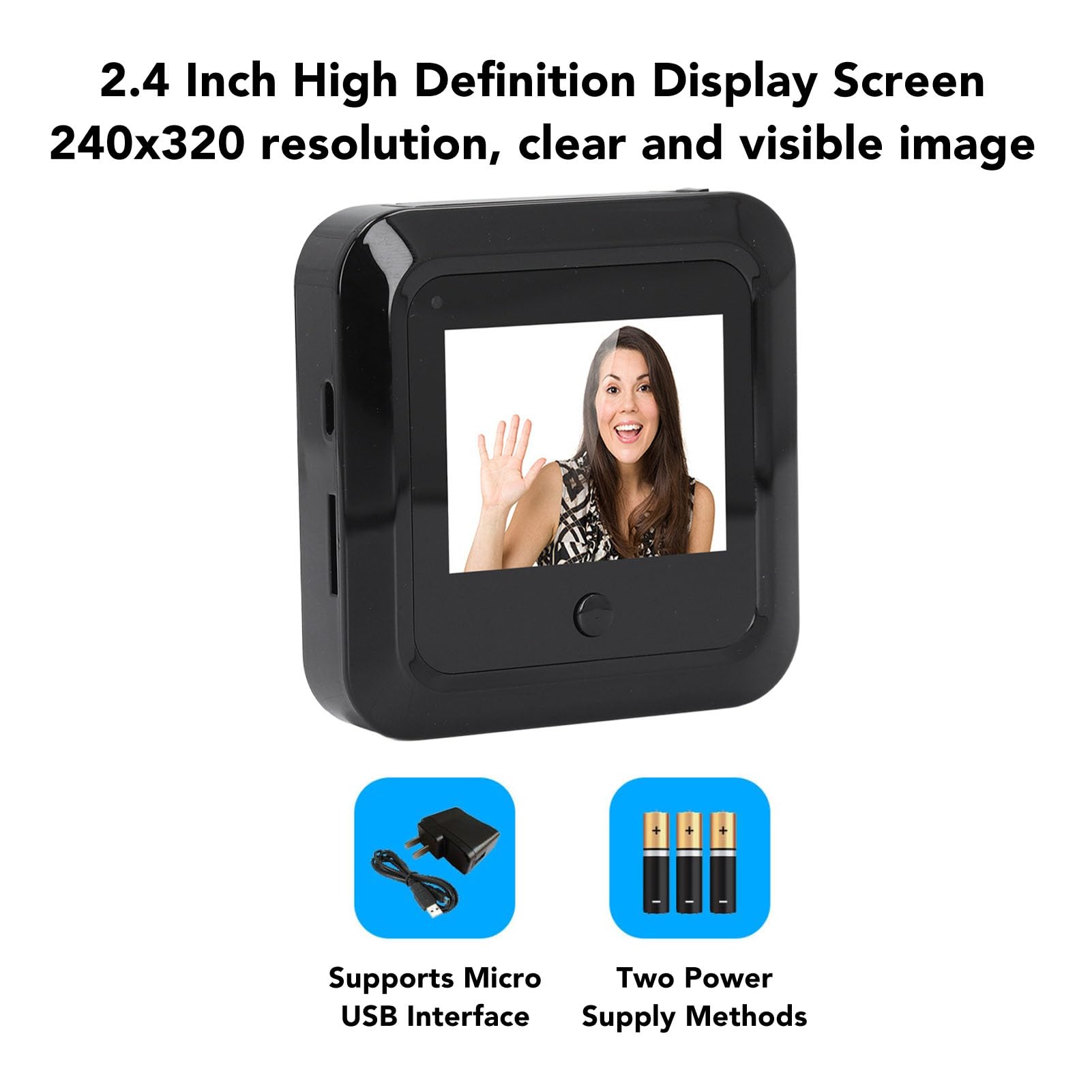 Ring Kamera Outdoor Türkamera Türspion 3.5" Weitwinkel 120° LCD Farbdisplay Kamera Digital Viewer Mini Kamera
