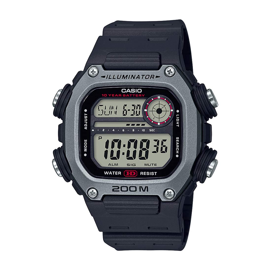 CasioDigital Black Dial Men's Watch-DW-291H-1AVDF (I116)