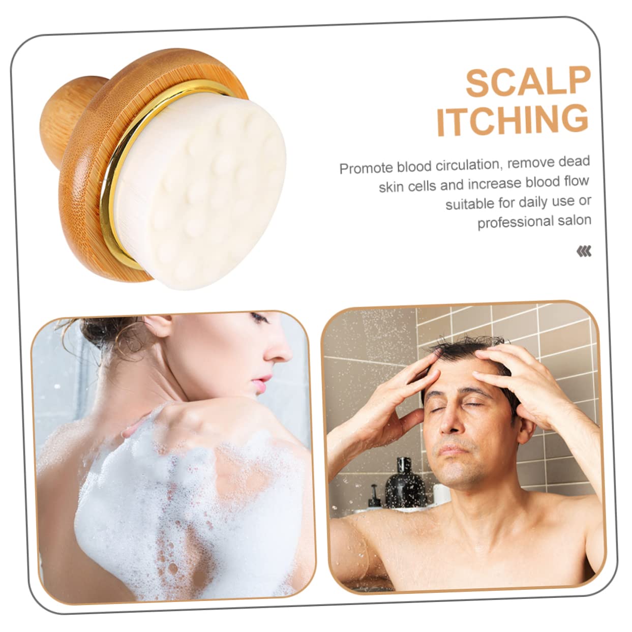 Healvian 2piezas Cepillo De Baño De Madera Para Exfoliación Corporal Cepillo De Ergonomico Mango De Madera Para Uso Diario y Cuidado Piel Para Bebés