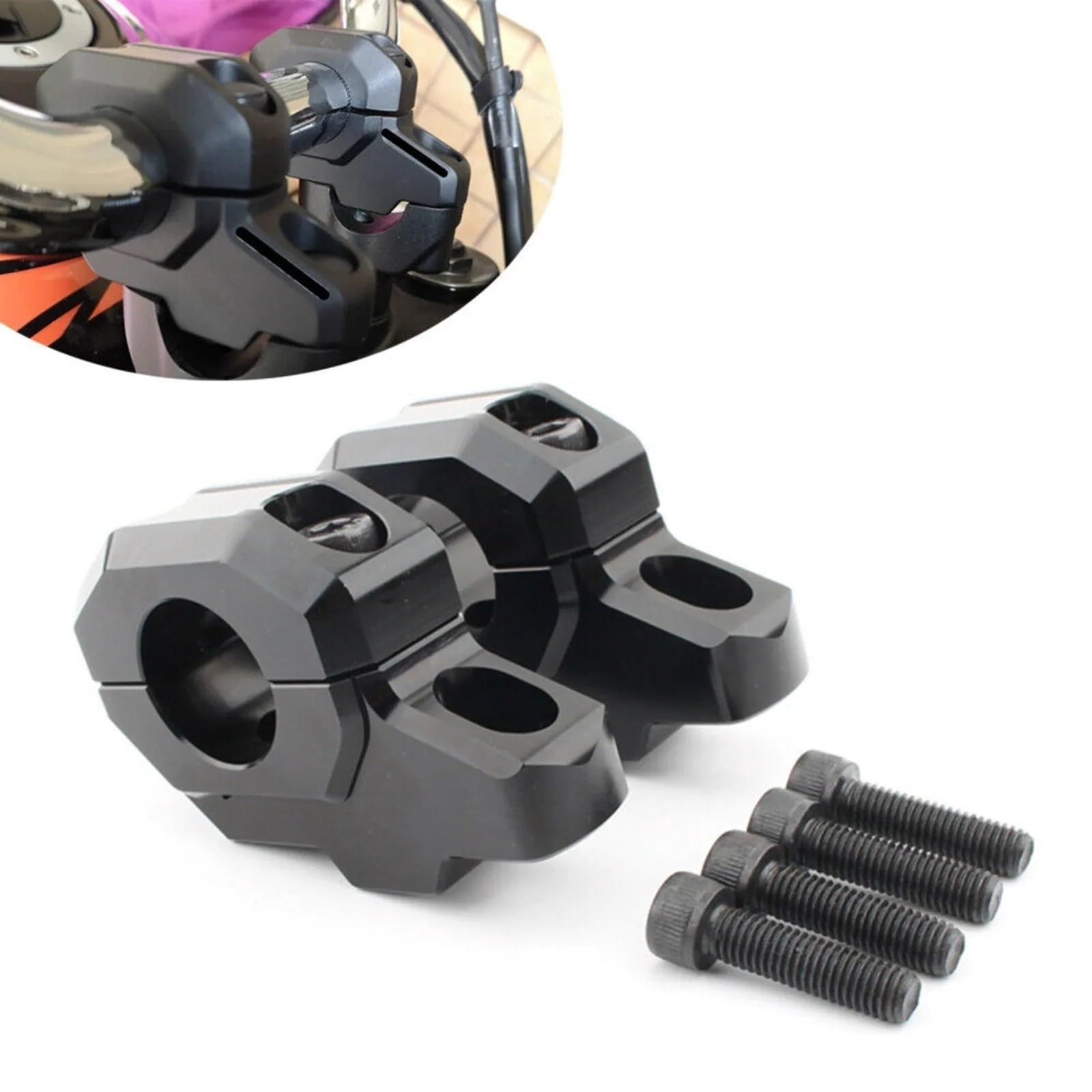 Riser Manubrio Per Kawvasaki Per Z900C Per Z900RS Per Cafe 2017-2020 Adattatore Per Morsetto Di Montaggio Del Riser Del Manubrio Handbar Riser Moto