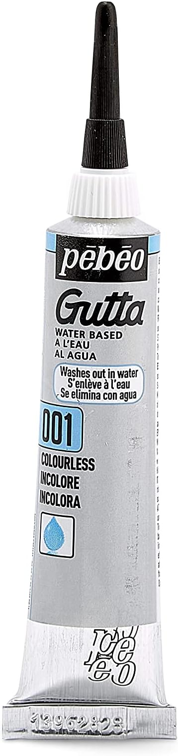 Pebeo Setasilk Silk Painting Water Based Gutta 20-Milliliter Tube, Colourless, 0.67 Fl Oz (Pack of 1)