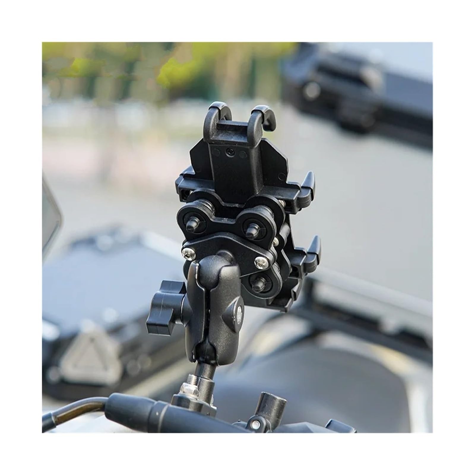 DELORM Soporte Navegación Soporte Universal Teléfono Móvil Motocicleta Y Bicicleta, Soporte Navegación Aluminio Montar En Bicicleta, Soporte Manillar GPS A Prueba Golpes Soporte para Navegación GPS