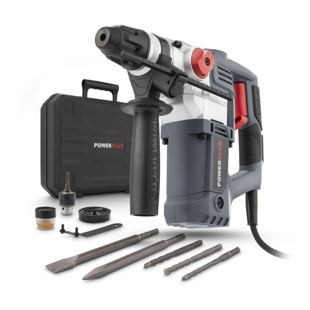 Powerplus POWE10060, marteau perforateur 3-en-1, 900W, SDS plus