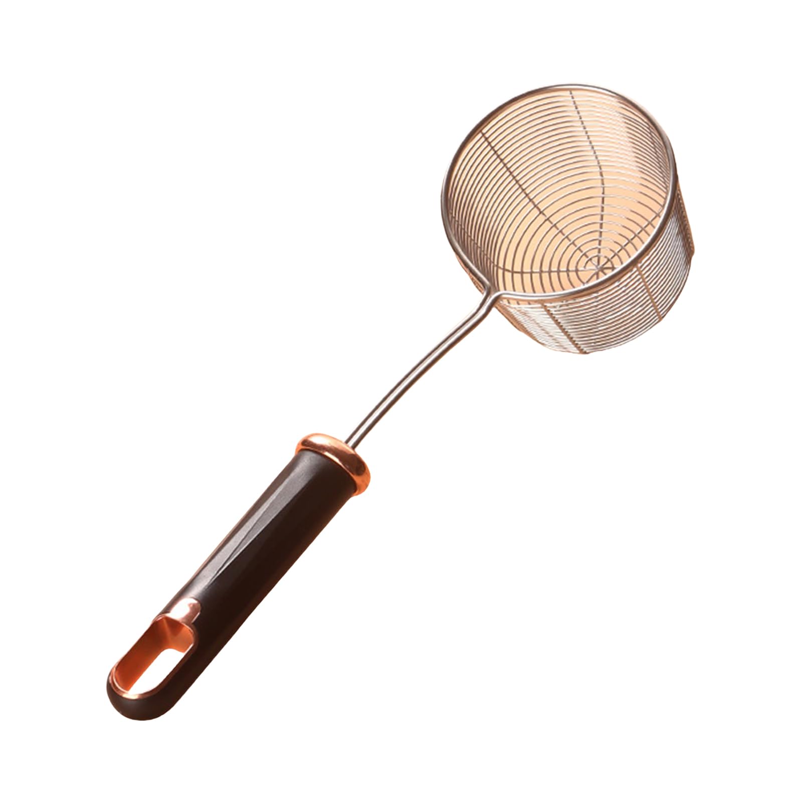 Nucelit Stainless Steel Wire Skimmer Ladle with Ergonomic Handle Practical Strainer Spoon Efficient Cooking and Frying Tool Cooking Tool