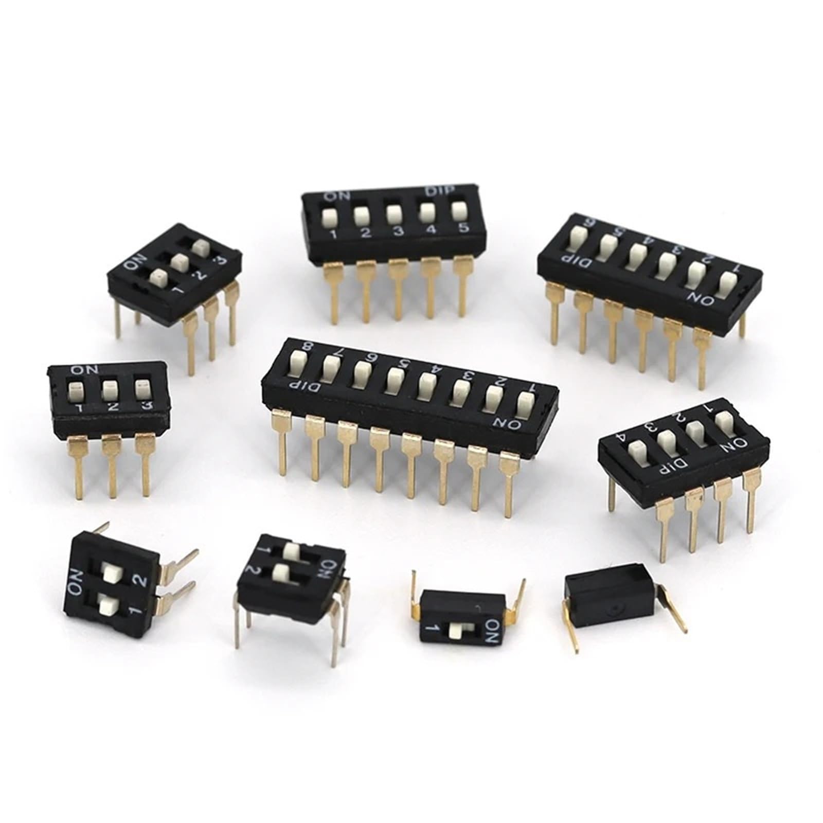 Interrupteur a glissiere compact beige 5 broches pour finition precise