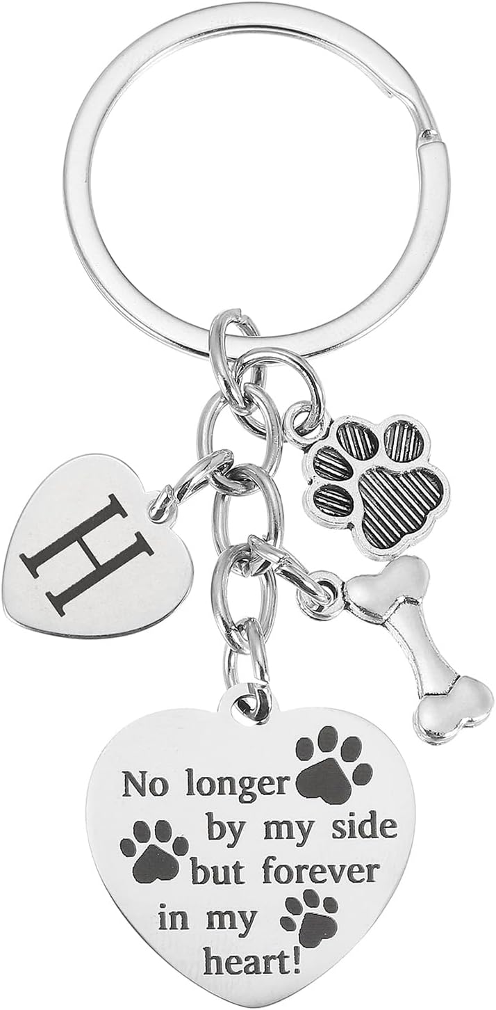 MECCANIXITY Dog Memorial Gifts Personalized Pet Memorial Keychain Handmade
