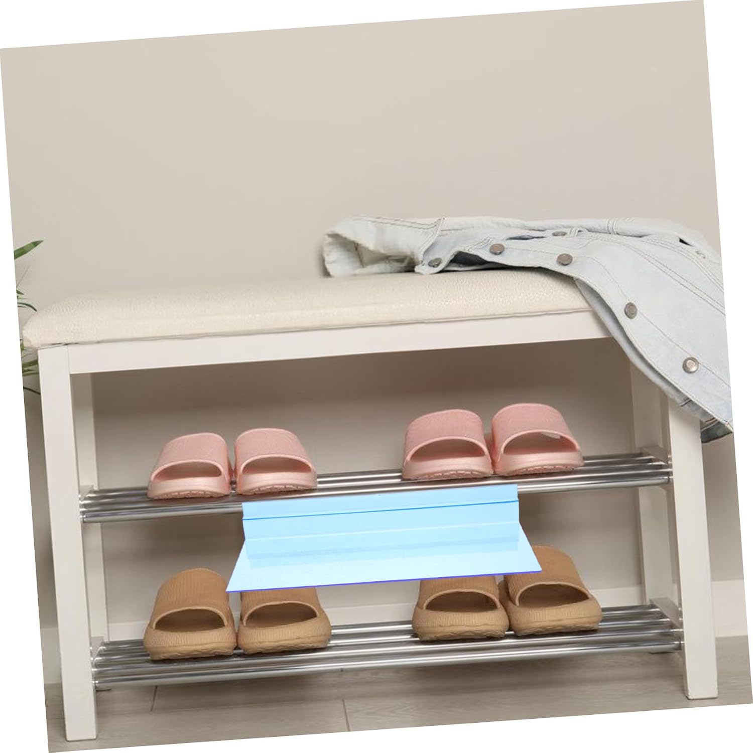 6pcs Shoe Storage Rack Expandable Sneaker Display for Home -mounted Shoe Holder Organizer