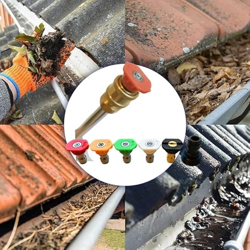 Dressica JET NOZZLE-5 Upgraded Pressure Washer Wand, Brass Water Jet Nozzle For Garden Hose thumb #2