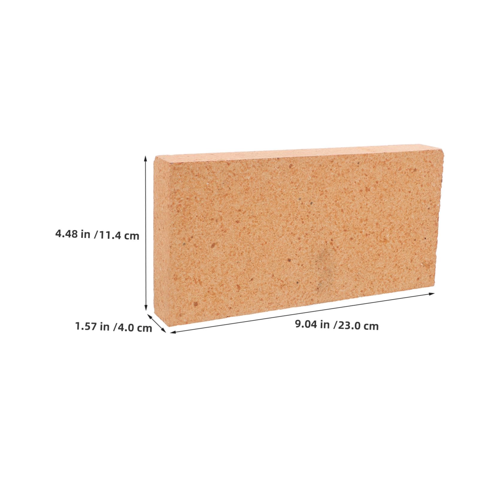 EXCEART Ladrillo Refractario de Arcilla Resistente a Altas Temperaturas para Hornos de Leña y Soldadura de Metales, Estabilidad y Aislamiento Térmico