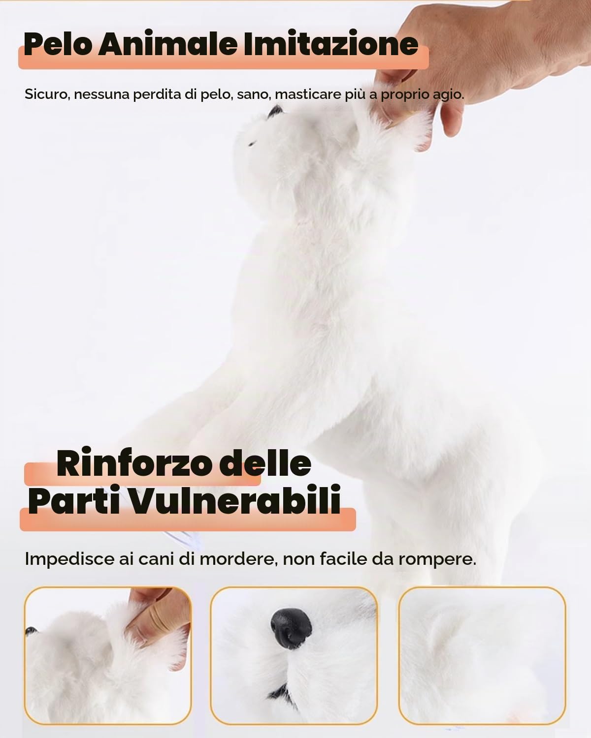 Giocattolo di Simulazione per L'accoppiamento del Cane per Il Cane Maschio in Estro, Ridurre L'ansia Giocattolo di Sfiato in Silicone per Cani Domestici, Giocattoli Interattivi per Dormire(Height 26cm