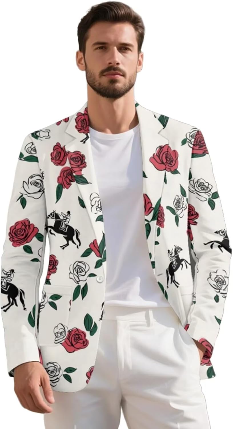 Mens Casual Blazer Slim Fit Lightweight Men's Suits Sport Coat with Pocket