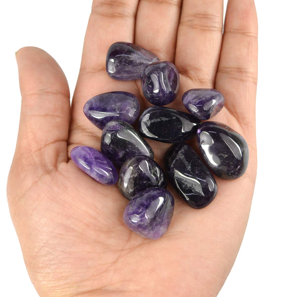 Reiki Crystal Products Natural Brazilian Amethyst Tumble Stone Raw Rough Stone Tumbled Pack of 50 Gram (B07KKFSG6Z) Amazon Price History, Amazon Price Tracker