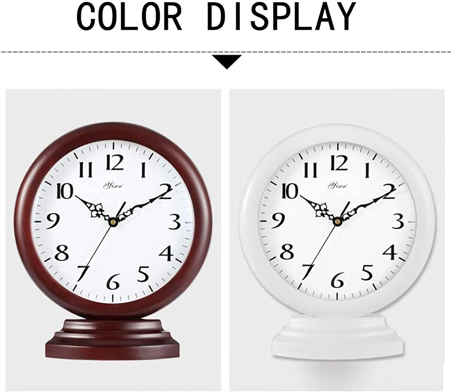 Decorative Desk Clock, Retro Mantle Desk Clock, Mantel and Table Clocks for Living Room Bedroom Bedside Kitchen Fireplace Clock Mantle Clocks