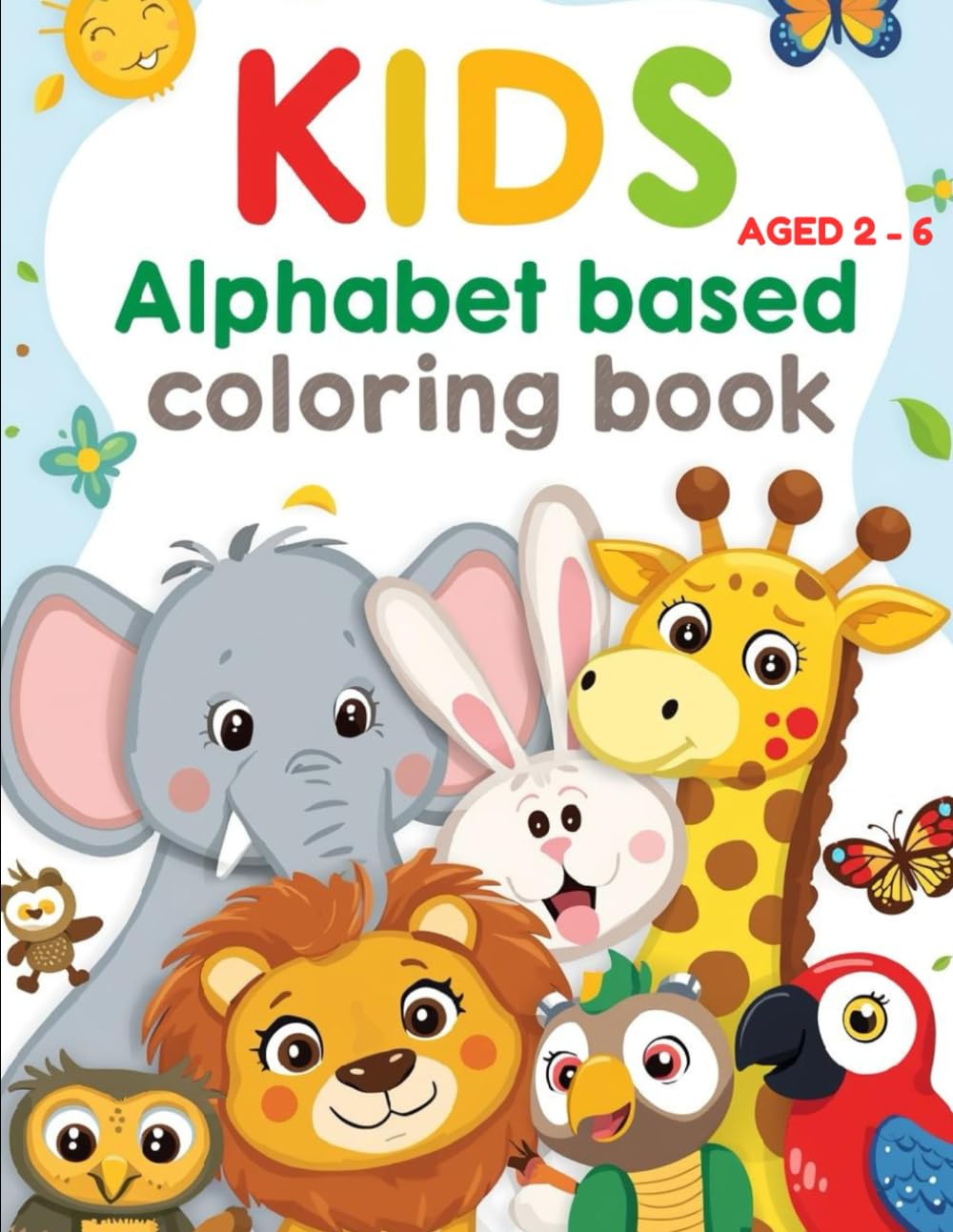 ABC Alphabet Coloring Book for Kids Ages 2–6