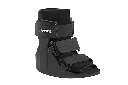 United Ortho - Bota para fracturas con movimiento controlado del tobillo y corto, talla M, color negro, USA14015