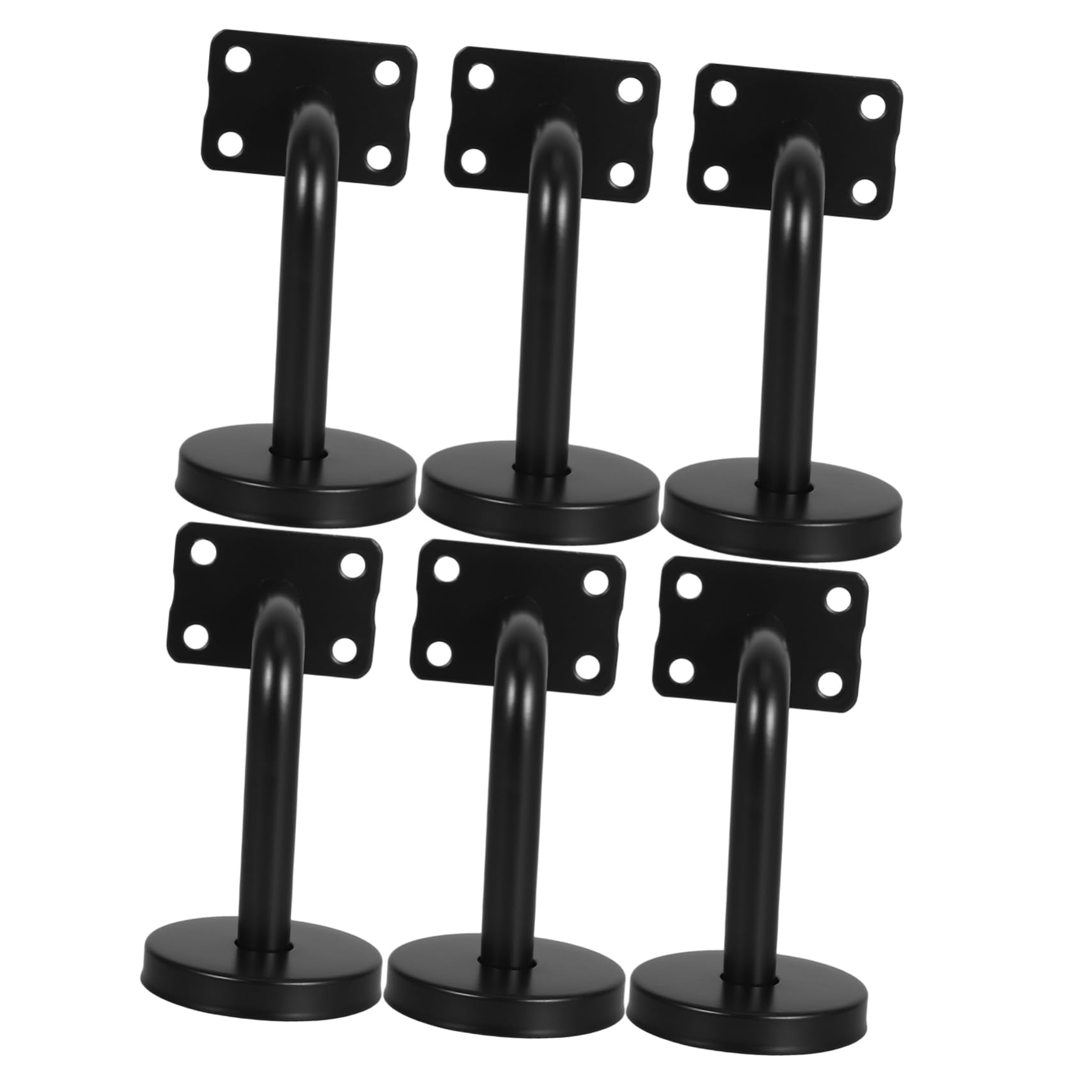Soporte de pasamanos de escalera para interiores modernos pack Gatuida 6 uds 8