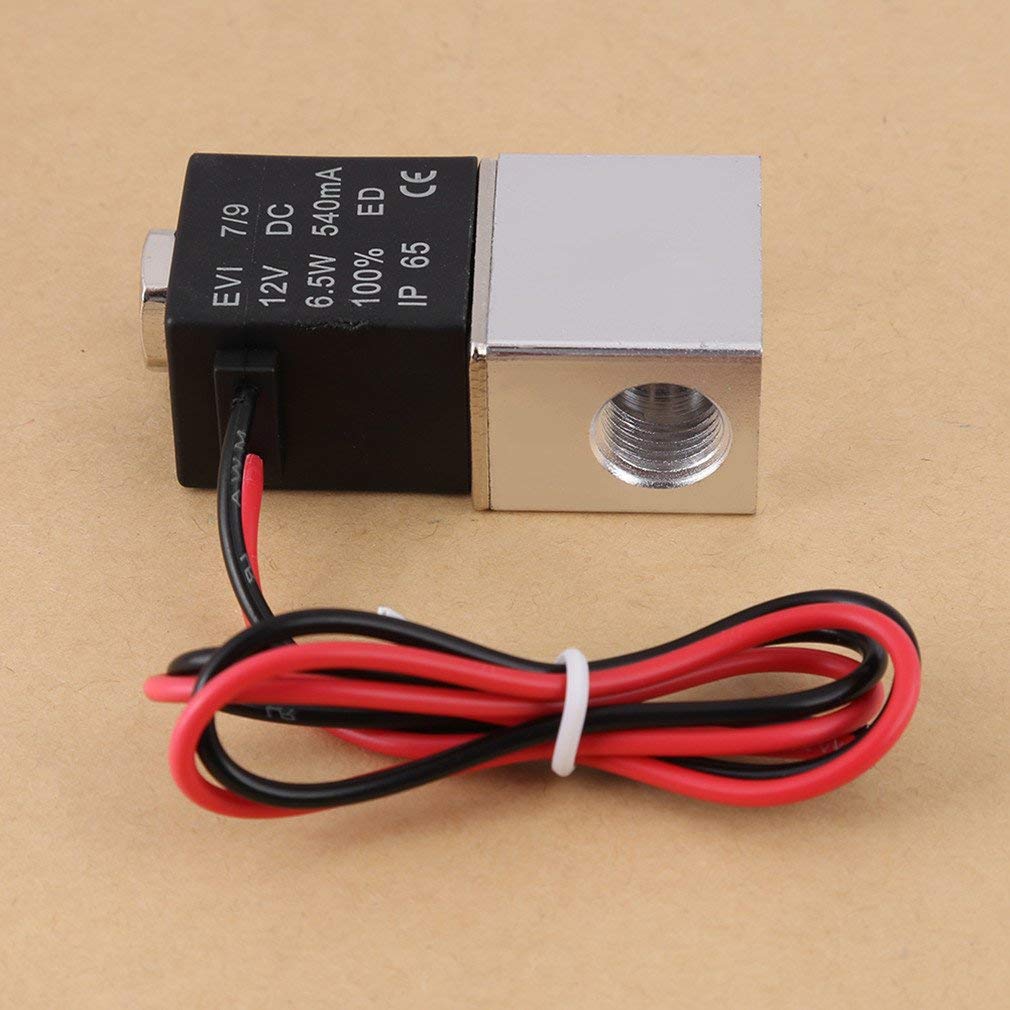 Válvula Electromagnética Cerrada por Defecto de Aluminio, Válvula Neumática DC 12V para Equipos Industriales